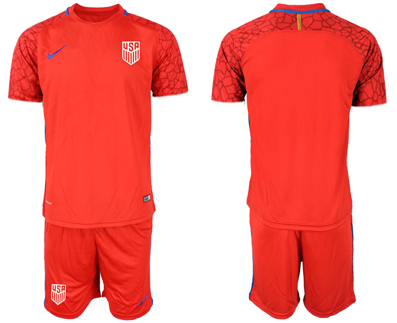 Men 2020-2021 Season National team United States goalkeeper red Soccer Jersey